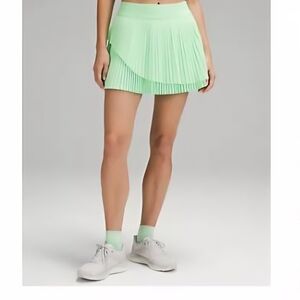 Pleated Mint Green Skirt